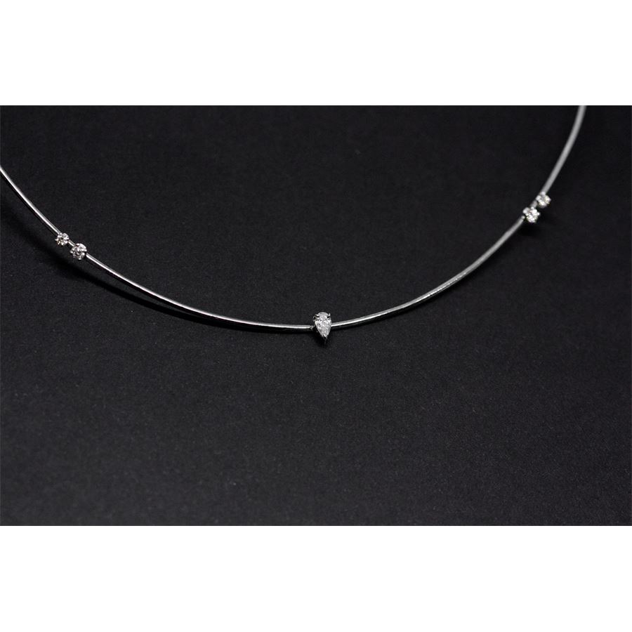 Girocollo 'balance' in oro bianco BALANCE | CL GIRAU18B GC CT. 0,32